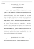 Nuri  Muhammad  MGMT  601  Week  8.docx  COURSE601  The Effects of the Physical Work Environment  American Public University COURSE601: Organizational Behavior   Abstract  Contrary to what has often been assumed, there is a substantial amount of research 