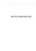 INF1511 EXAM PACK 2021