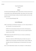 ISSC660  PaperBibliography.docx  ISSC660  Project Paper Bibliography  ISSC660  Abstract  The following annotated bibliography includes an abbreviated list of references that will be used in the final paper for Heavy Metal Engineering (HME). These referenc