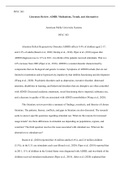 PSYC  503  Literature  Review  .docx  PSYC 503  Literature Review: ADHD: Medications, Trends, and Alternatives  American Public University Systems  PSYC 503  Attention Deficit Hyperactivity Disorder (ADHD) affects 9.4% of children aged 2-17, and 2-3% of a