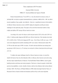 PBHE527    Week  1  Assignment.docx  PBHE 527  Theory Application to HIV Prevention  American Public University  PBHE 527:  Social and Behavioral Aspects of Health  Human Immunodeficiency Virus (HIV) is a virus that attacks the immune system, if untreated