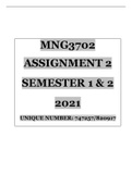 MNG3702 Assignment 02 S1&S2 Year 2021