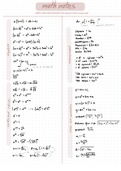 Year 10 Formula Sheet | Expansion and Factorisation, Surds and Indices, Measurement, Linear, Quadratics, Matrices, Trigonometry