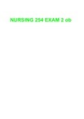 NURSING 254 EXAM 2 ob