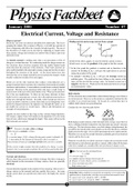 Physics Factsheets 1