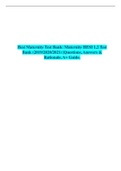 Hesi Maternity Test Bank: Maternity HESI 1,2 Test Bank (2019/2020/2021) |Questions, Answers & Rationale, A+ Guide.