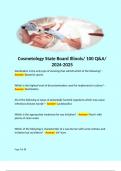 Cosmetology State Board Illinois/ 100 Q&A/ 2024-2025 