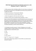 HESI Med Surg Exit Final Exam Questions and Answers with Rationales Graded A+ Updated 2024