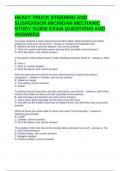 HEAVY TRUCK STEERING AND SUSPENSION MICHIGAN MECHANIC STUDY GUIDE EXAM QUESTIONS AND ANSWERS