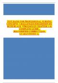 TEST BANK FOR PROFESSIONAL NURSING CONCEPTS  CHALLENGES 8TH EDITION BY BETH BLACK  9780323431125 CHAPTER 1-16 COMPLETE GUIDE 2024 VERIFIED CORRECT QAS:  GUARANTEEED A+ 