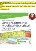 Test Bank for Davis Advantage for Understanding Medical-Surgical Nursing, 7th Edition, by Linda S. Williams, Paula D. Hopper. | 9781719644587 |All Chapters (1-57) LATEST