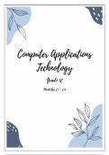 Grade 12 - Module 2 Computer Applications Technology (CAT)