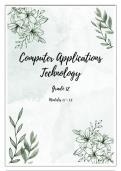 Grade 12 - Module 1 Computer Applications Technology (CAT)