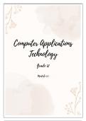 Grade 12- Module 7.1 Computer Applications Technology (CAT)