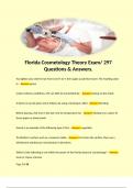 Florida Cosmetology Theory Exam/ 297 Questions & Answers. 