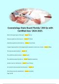 Cosmetology State Board Florida/ 200 Qs with Certified Ans/ 2024-2025