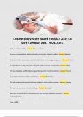 Cosmetology State Board Florida/ 200+ Qs with Certified Ans/ 2024-2025