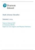 Mark Scheme (Results) Summer 2024 Pearson Edexcel Advanced Subsidiary In Biology B (8BI0) Paper 02: Core Physiology and Ecology