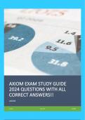 AXIOM EXAM STUDY GUIDE 2024 QUESTIONS WITH ALL CORRECT ANSWERS!!