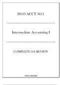 (WGU D103) ACCT 3611 Intermediate Accounting I - Complete OA Review 20242025.