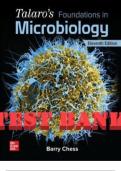 TESTBANK -- TALARO'S FOUNDATIONS IN MICROBIOLOGY 11TH EDITION BY BARRY CHESS || ALL CHAPTERS INCLUDED