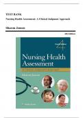 Test Bank - Nursing Health Assessment: A Clinical Judgment Approach, 4th Edition (Jensen, 2023), Chapter 1-30 | All Chapters