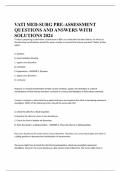 VATI MED-SURG PRE-ASSESSMENT QUESTIONS AND ANSWERS WITH SOLUTIONS 2024