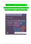 TEST BANK For Varcarolis Essentials of Psychiatric Mental Health Nursing, 5th Edition (Fosbre, 2024), Verified Chapters 1 - 28, Complete Newest Version