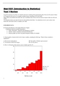 Stat-1031 (Introduction to Statistics) Test 1 Review