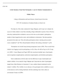 Article  Summary.docx    UNV-503  Article Summary: Read Only Participants: A case for Student Communication in   Online Classes  College of Humanities and Social Science, Grand Canyon University UNV-503: Introduction to Graduate Studies in Liberal Arts   