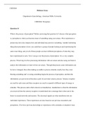 304 Midterm Essay.docx  CHFD304  Midterm Essay  Department of psychology, American Public University  CHFD304: Perception   Question #1  What is the process of perception? Before answering that question let s discuss what perception is, perception is when