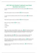 AHN 548 Unit 4 Quizlet Combined Latest Study Questions And Answers