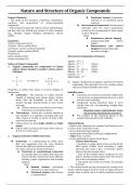 CHEM3: Nature and Structure of Organic Compounds Class Notes