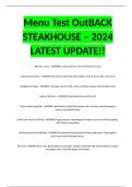 Menu Test OutBACK STEAKHOUSE – 2024 LATEST UPDATE!!