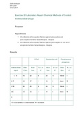 BIO 203A Exercise25LaboratoryReportChemicalMethodsofControL