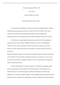 ScottIIIShortPaper..docx     Westward Expansion 1860 to 1890  OC Scott III   American Military University   Westward Expansion 1860 to 1890  To investigate the development of America westward concerning horticulture, railroad, significant urban communitie