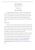 Risk  Assessment  Report.docx     Risk Assessment Report  Columbia Southern University Safety Engineering  Risk Assessment Report  A manufacturing company has asked to have a quantitative risk assessment preformed. There are four different areas of concer