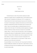 PS  1010  Unit  VII  Essay.docx     PS1010  Essay Unit VII   PS1010  Columbia Southern University  The federal bureaucracy consists of the government corporations, the cabinet departments, the regulatory agencies, the independent agencies, and the Preside