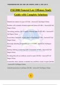 FSE2080 Funeral Law Offenses Study Guide with Complete Solutions