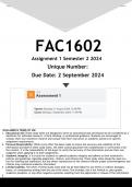 FAC1602 Assignment 1 (ANSWERS) Semester 2 2024 - DISTINCTION GUARANTEED