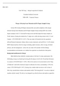 Unit  VIII  Essay.docx (5)     MBA 6081  Unit VIII Essay  “ Merger/Acquisition Evaluation  Columbia Southern University MBA 6081 - Corporate Finance   Merger of Keurig Green Mountain and Dr Pepper Snapple Group  In July 2018, Keurig Dr Pepper announced th