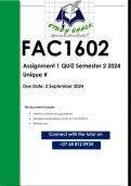 FAC1602 Assignment 1 (QUALITY ANSWERS) Semester 2 2024