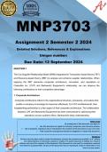 MNP3703 Assignment 2 (COMPLETE ANSWERS) Semester 2 2024  - DUE 12 September 2024 