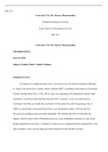 Unit  III  Case  Study.docx (1)   FIR 3311  University City Fire Rescue Memorandum  Columbia Southern University  Legal Aspects of Emergency Services   FIR 3311  University City Fire Rescue Memorandum  MEMORANDUM June 24, 2021  Subject: Fatality Motor Veh