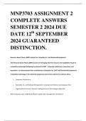 MNP3703 ASSIGNMENT 2 COMPLETE ANSWERS SEMESTER 2 2024 DUE DATE 12th SEPTEMBER 2024 GUARANTEED DISTINCTION.