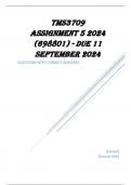 TMS3709 ASSIGNMENT 5 2024 (698801) - DUE 11 SEPTEMBER 20247