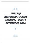 TMS3709 Assignment 5 2024 DUE 11 September 2024.