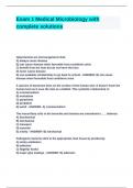 Exam 1 Medical Microbiology with complete solutions