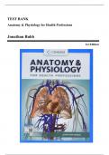 Test Bank - Anatomy and Physiology for Health Professions, 1st Edition (Bubb, 2022), Chapter 1-18 | All Chapters