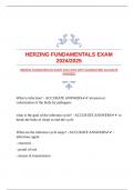 HERZING FUNDAMENTALS EXAM 2024/2025 WITH GUARANTEED ACCURATE ANSWERS 